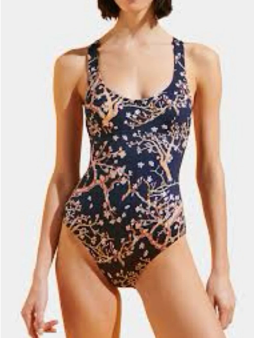 NWT! VILEBREQUIN Women’s Navy Floral One-Piece Swimsuit Small S